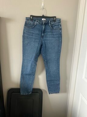 LC Lauren Conrad Classic Blue High-Rise Slim Jeans